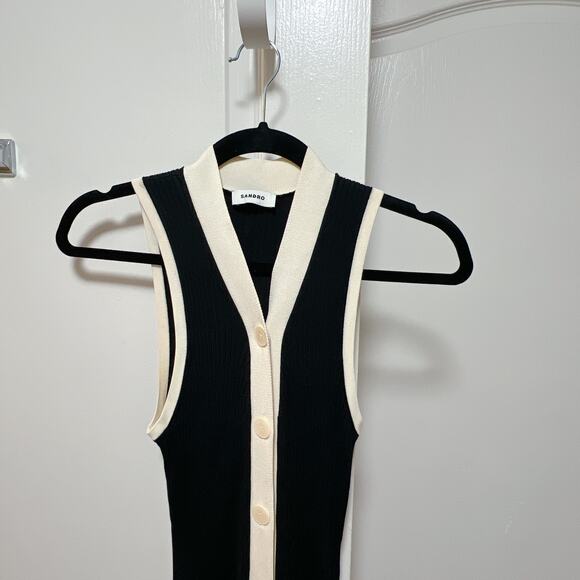 Sandro Gabriel 2-tone maxi dress - Picture 7 of 10